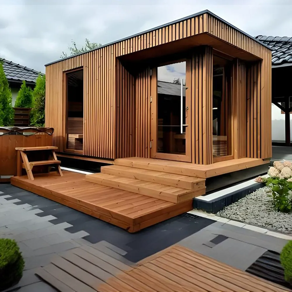 Combo Sauna & Jakuzi Bersepadu Luaran - Kayu Kayu Kayu Pepejal/Villa Combo Sauna & Jakuzi Bersepadu Luaran - Kayu Kayu Kayu Pepejal/Villa