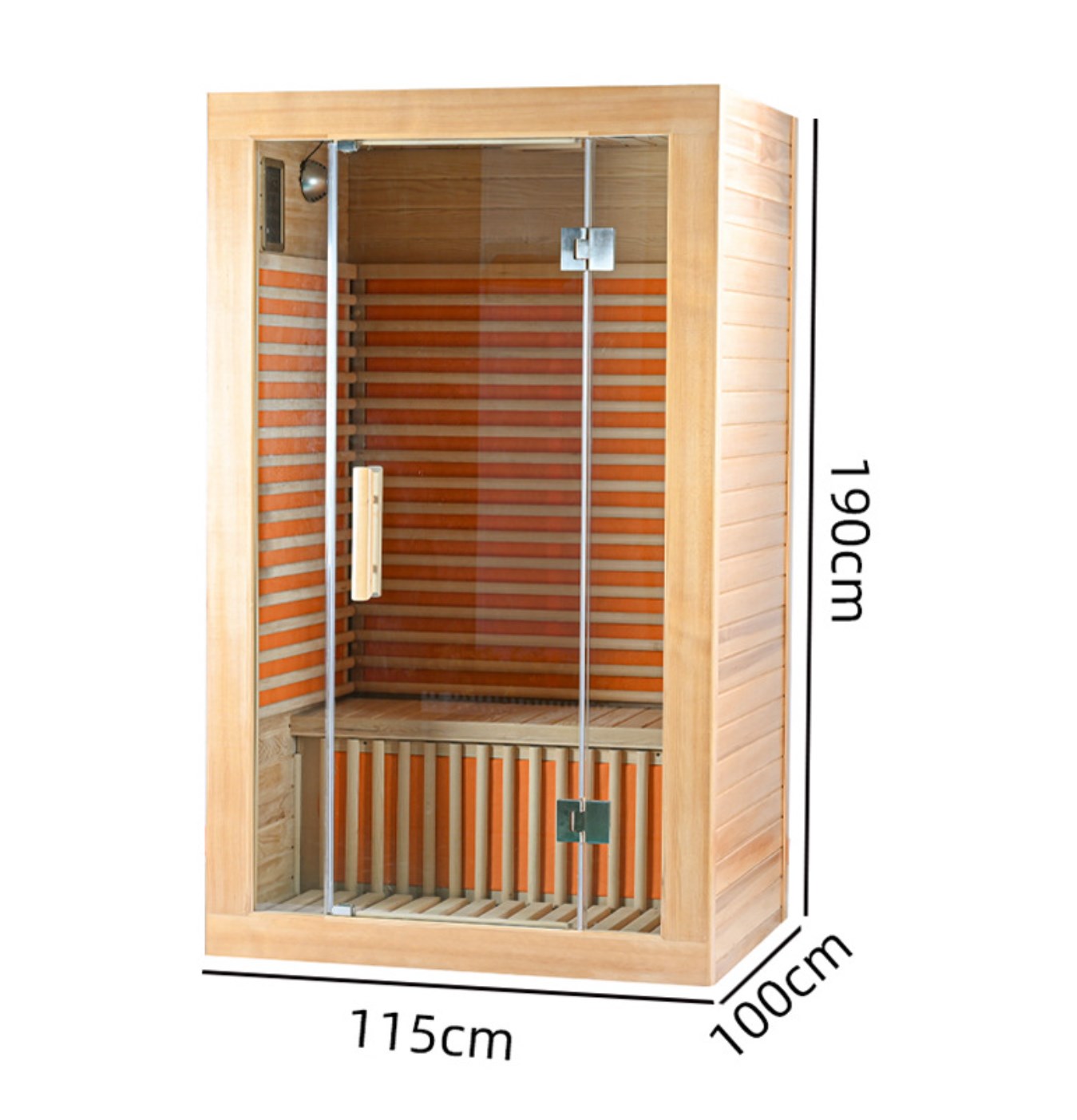 Sauna 1-2 orang hemlock sauna jauh inframerah