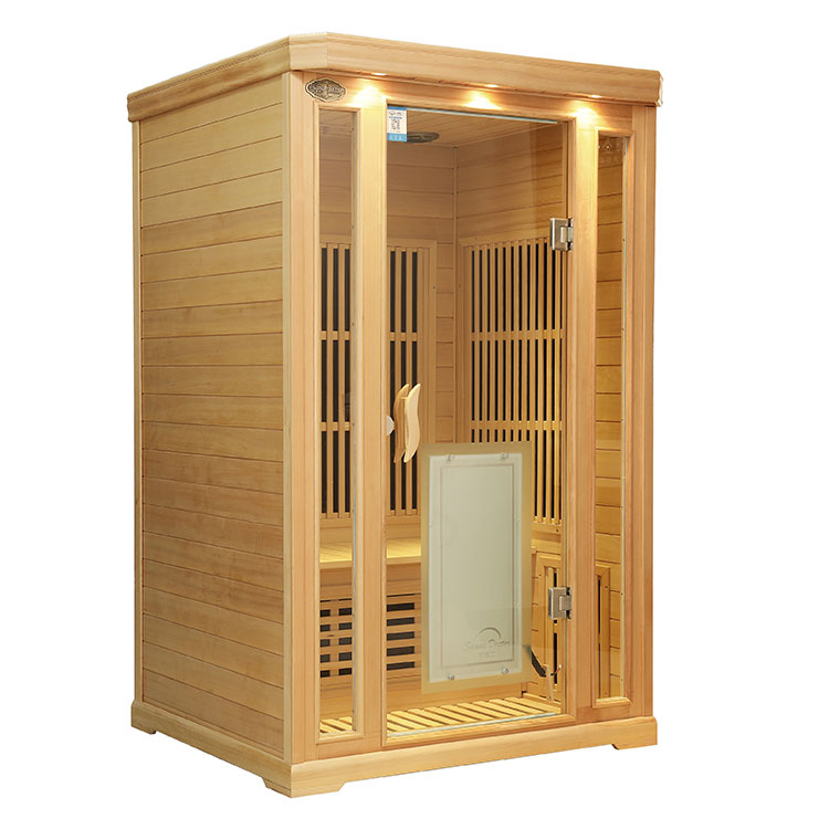 Dua Orang Hemlock Carbon Fiber Heater Sauna Inframerah